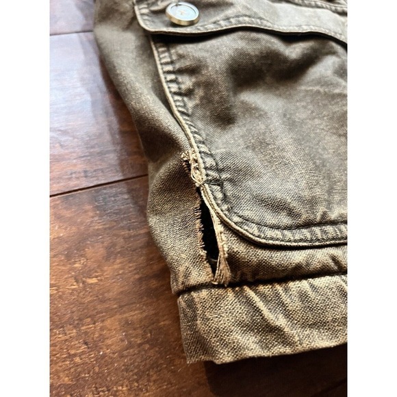 Vintage Willis & Geiger Wool Lined Hunting Chore Pocket Leather Trim Jacket L - Picture 4 of 13